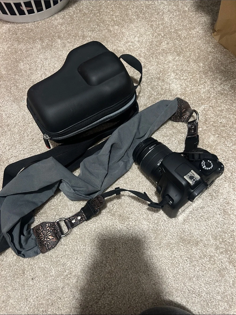 Canon EOS Rebel T1000 - DSLR Camera with Case and Decorative Strap